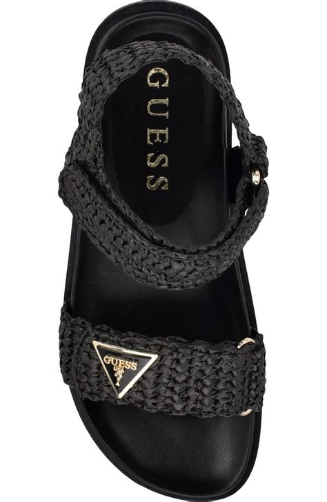 guess raffia sandals